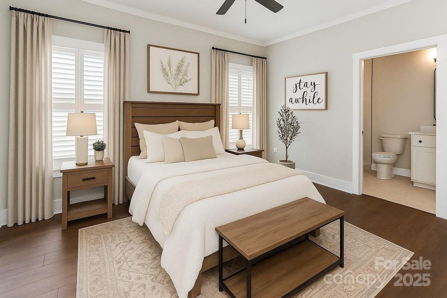 Electronically staged