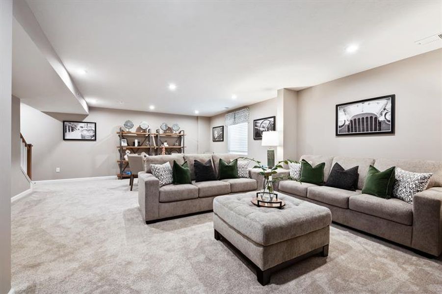 Representative furnished interior of a home built from the Rosecliff by Ryan Homes in Afton Arbors, Charlotte (Image 19).
