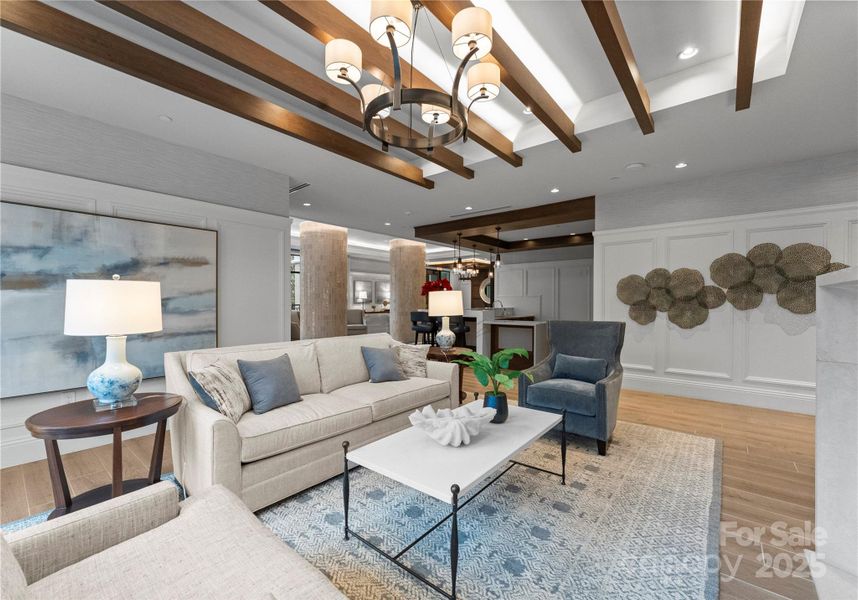 Furnished interior view inside a new home in The Regent at Eastover, Charlotte (Image 25).