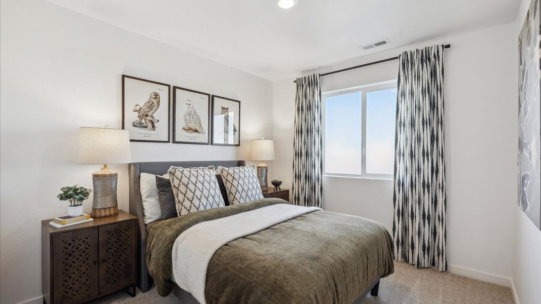 Furnished interior view inside a new home in Revere at Johnstown, Johnstown (Image 17). Furnished interior view inside a new home in Revere at Johnstown, Johnstown (Image 17).