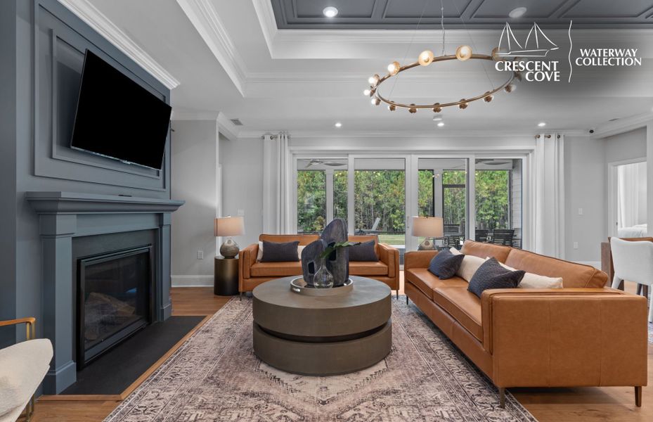 Representative furnished interior of a home built from the Stardom - Waterway Collection by Pulte Homes in Crescent Cove, Myrtle Beach (Image 17).