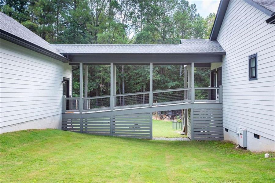 Exterior details and patio area of a home in , Ellijay (Image 38). Exterior details and patio area of a home in , Ellijay (Image 38).