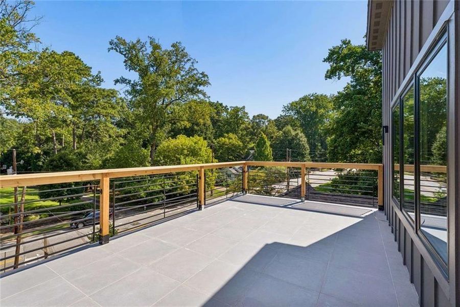 Exterior details and patio area of a home in , Atlanta (Image 26).