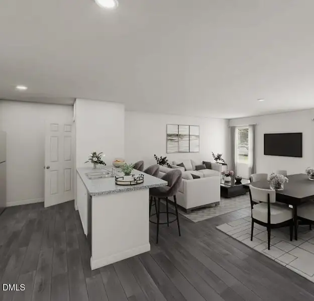 Kitchen & Living room