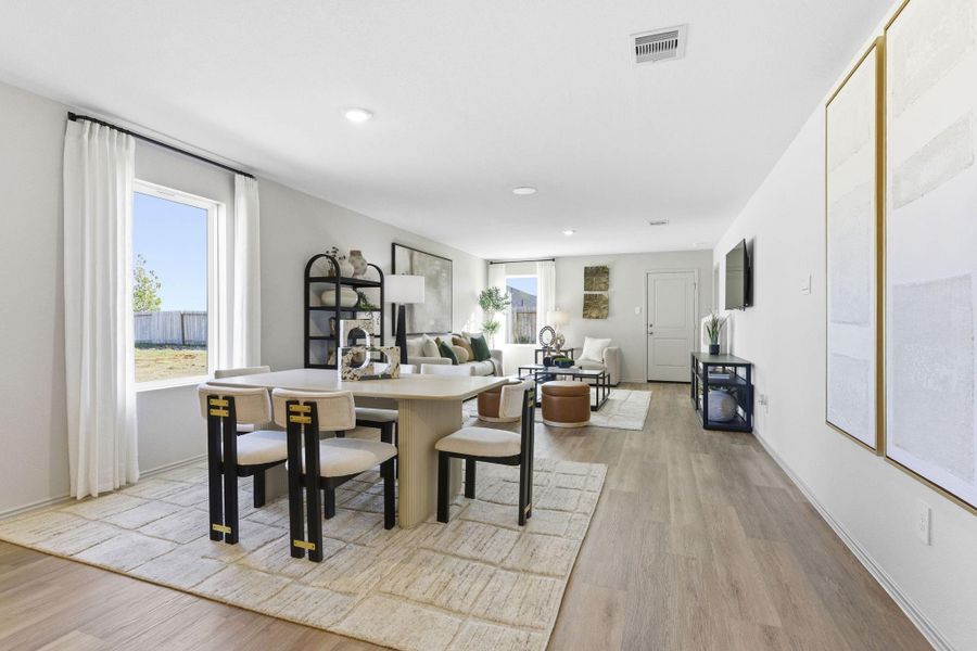 Furnished interior view inside a new home in Watermark, Alvin (Image 8).