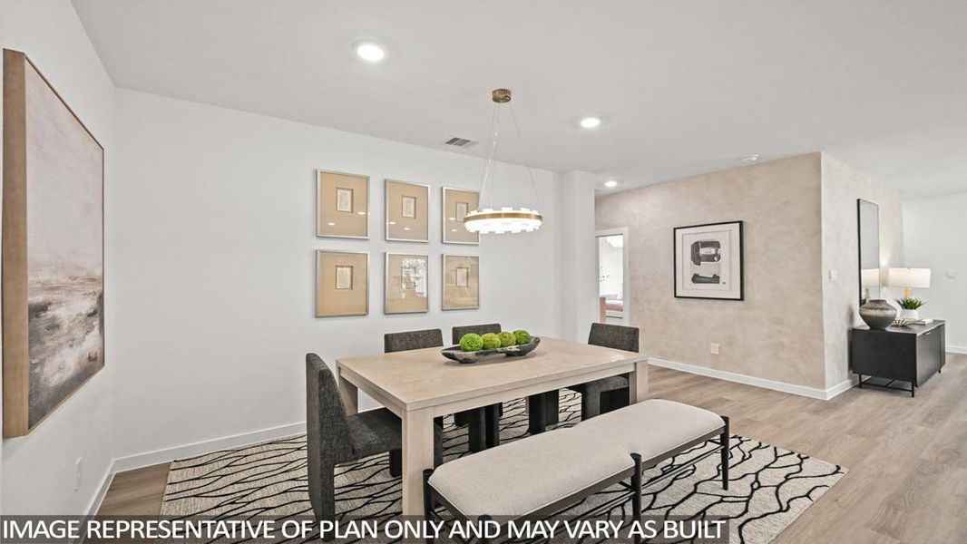 Furnished interior view inside a new home in Granger Pines, Conroe (Image 6).