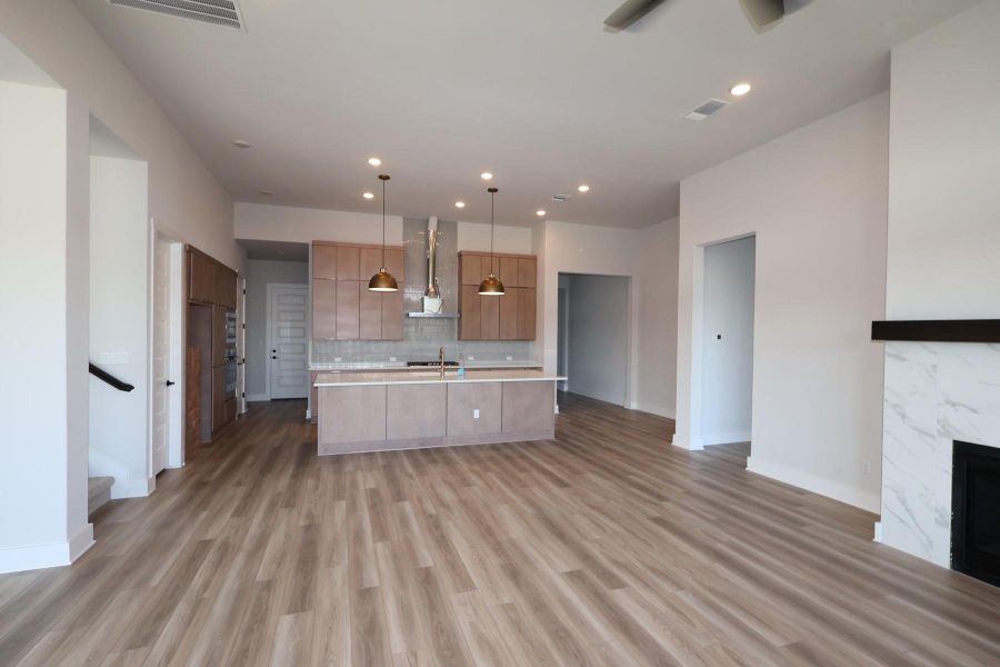 Furnished interior view inside a new home in Lariat, Liberty Hill (Image 5).