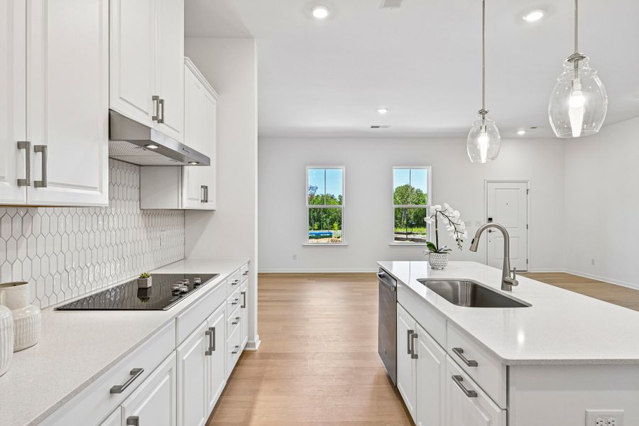 Furnished interior view inside a new home in Terraces at the Exchange, Fort Mill (Image 5).