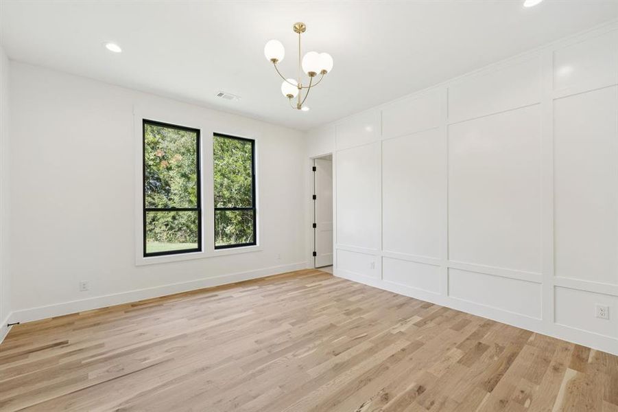 Multiple ensuite secondary bedrooms with white oak flooring. Multiple ensuite secondary bedrooms with white oak flooring.