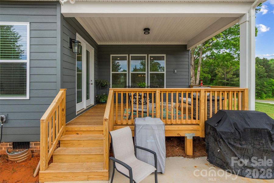Exterior details and patio area of a home in , Clover (Image 27).
