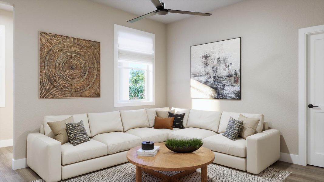 Furnished interior view inside a new home in Trinity Gardens, Deland (Image 8). Furnished interior view inside a new home in Trinity Gardens, Deland (Image 8).