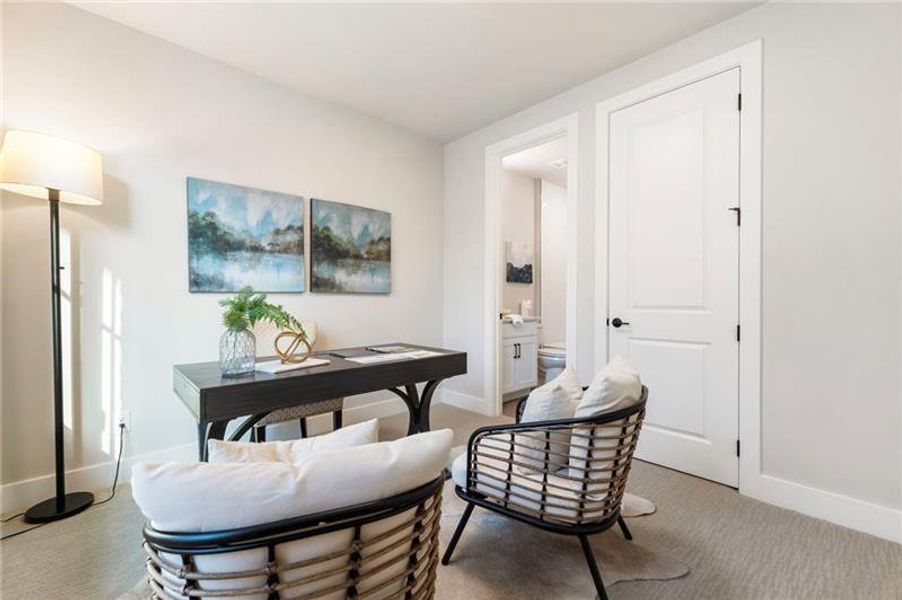 Furnished interior view inside a new home in , Atlanta (Image 8). Furnished interior view inside a new home in , Atlanta (Image 8).