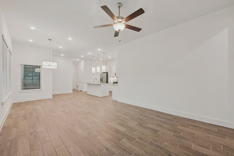 Representative unfurnished interior of a home built from the Pommery by Chesmar Homes in Kresston Chateau, Montgomery (Image 16). Representative unfurnished interior of a home built from the Pommery by Chesmar Homes in Kresston Chateau, Montgomery (Image 16).