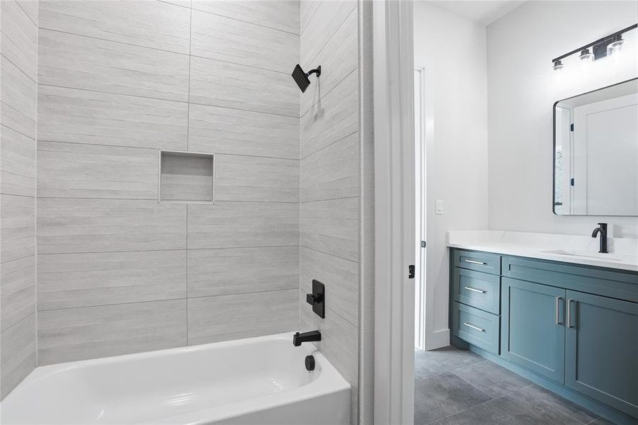 Furnished interior view inside a new home in , Burleson (Image 12).