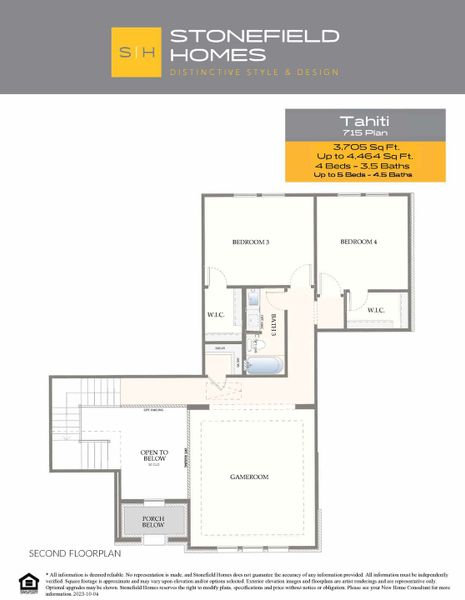 2D floor plan layout for the Tahiti by Stonefield Homes in Heath Golf and Yacht: Elegante' Series, Heath, TX (Image 6). 2D floor plan layout for the Tahiti by Stonefield Homes in Heath Golf and Yacht: Elegante' Series, Heath, TX (Image 6).