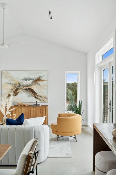 Furnished interior view inside a new home in , Wimberley (Image 10).
