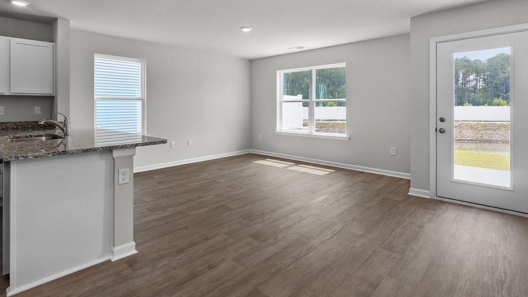 Spacious, unfurnished interior of a new home in Townes at Seabrooke, Leland (Image 14).