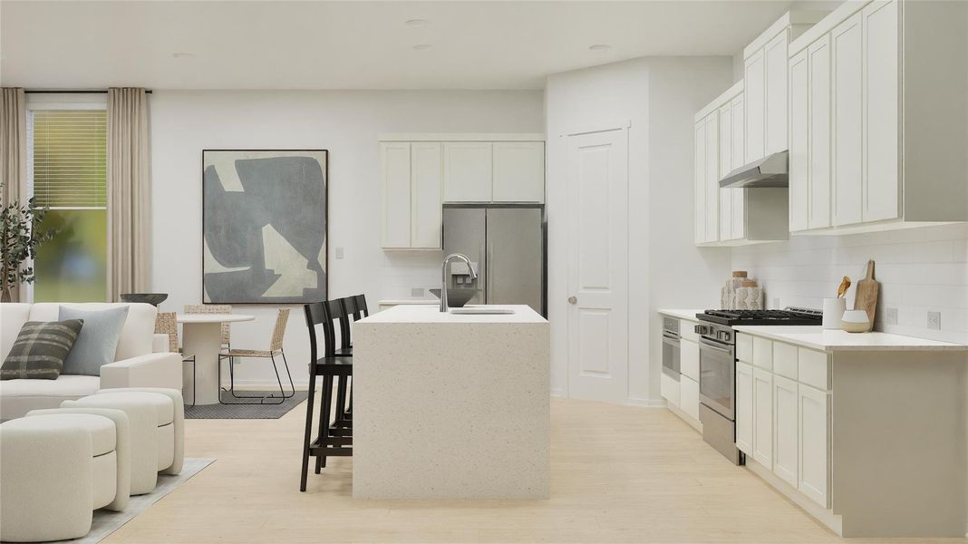 Furnished interior view inside a new home in Lively Ranch, Georgetown (Image 29).