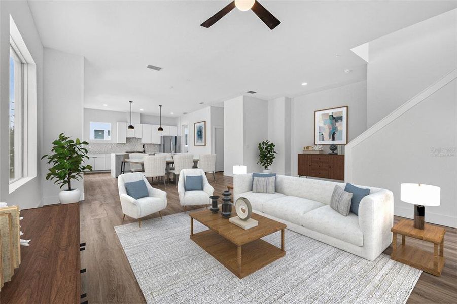 Furnished interior view inside a new home in , St. Petersburg (Image 18).