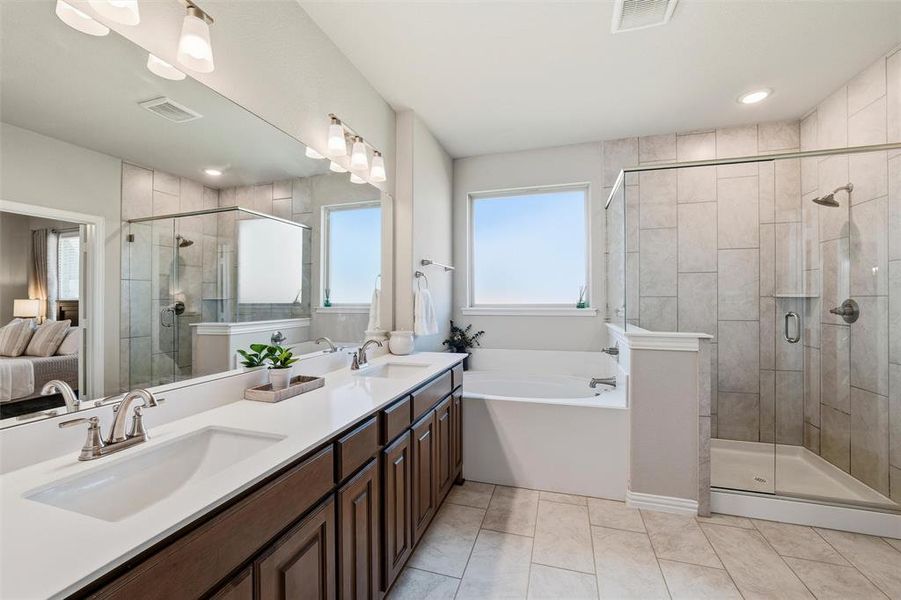 Furnished interior view inside a new home in Morningstar, Aledo (Image 16). Furnished interior view inside a new home in Morningstar, Aledo (Image 16).