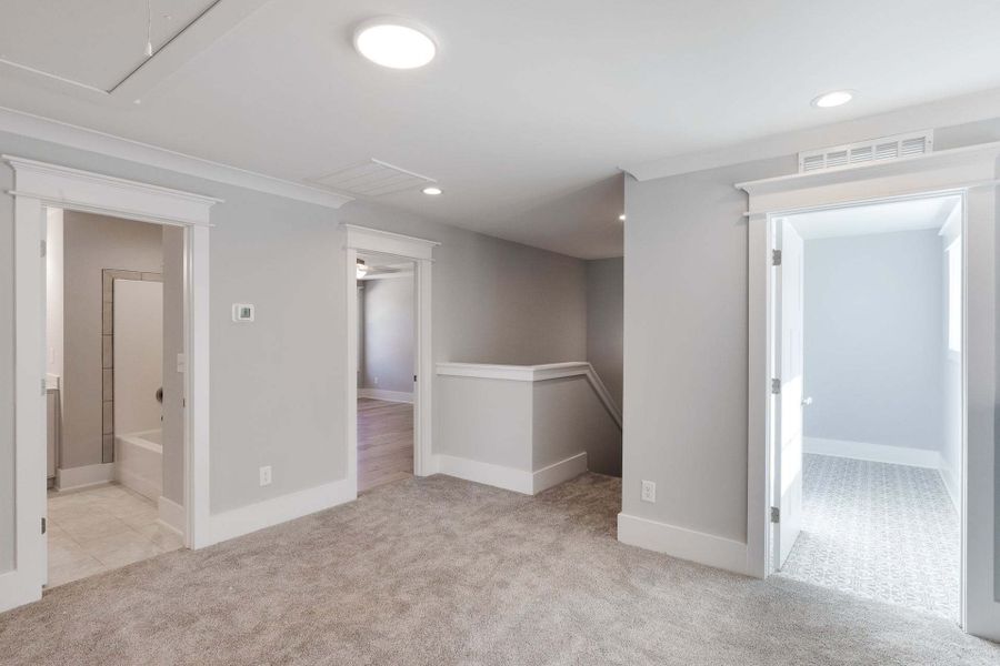 Representative unfurnished interior of a home built from the Austin by Caviness & Cates Communities in Bartlett Manor, Youngsville (Image 132).