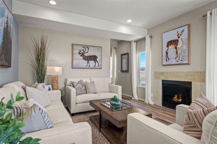 Furnished interior view inside a new home in , Colorado Springs (Image 7).