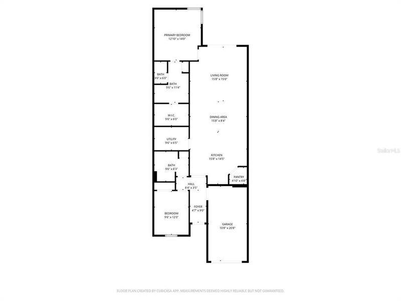 2D floor plan layout of this home in , San Antonio, FL (Image 4).