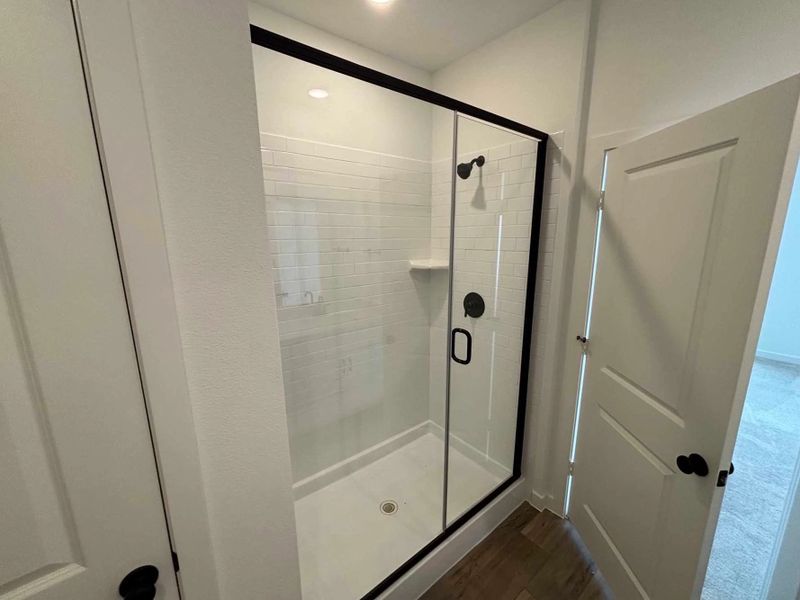 Primary Bathroom Construction Progress featuring the Harmony Collection