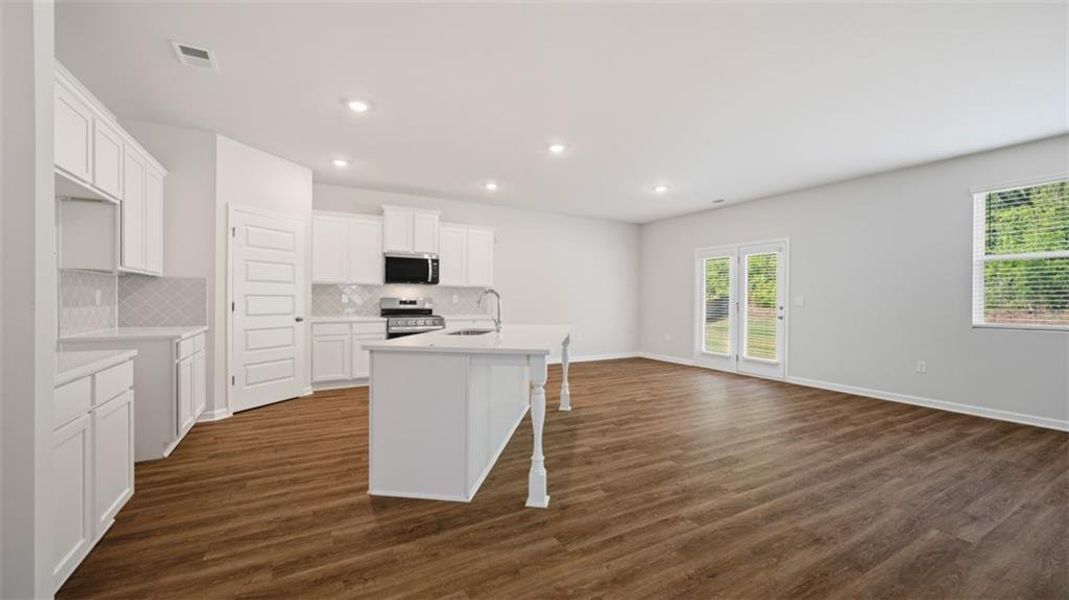 Furnished interior view inside a new home in Preserve at Dove Creek, Statham (Image 9).