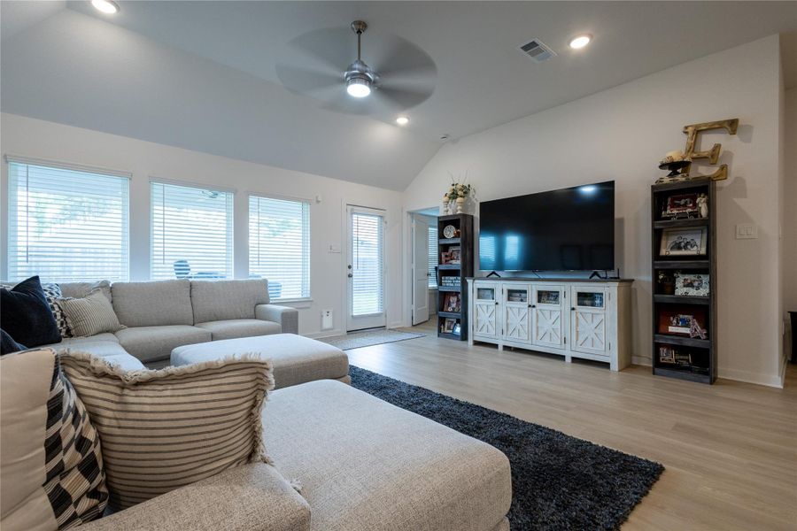 Furnished interior view inside a new home in Pinewood at Grand Texas, New Caney (Image 26).