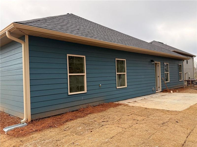 Exterior details and patio area of a home in Magnolia Villas, Cornelia (Image 4). Exterior details and patio area of a home in Magnolia Villas, Cornelia (Image 4).