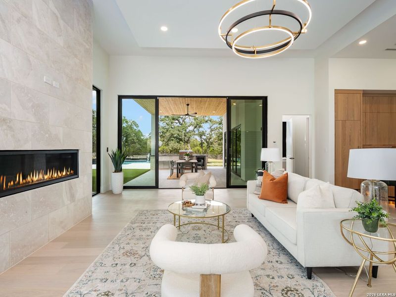 Furnished interior view inside a new home in , Fair Oaks Ranch (Image 58).