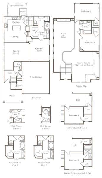 2D floor plan layout for the Guadalupe by Milestone Community Builders in Saddle Ridge at Wildhorse Ranch, Austin, TX (Image 3). 2D floor plan layout for the Guadalupe by Milestone Community Builders in Saddle Ridge at Wildhorse Ranch, Austin, TX (Image 3).