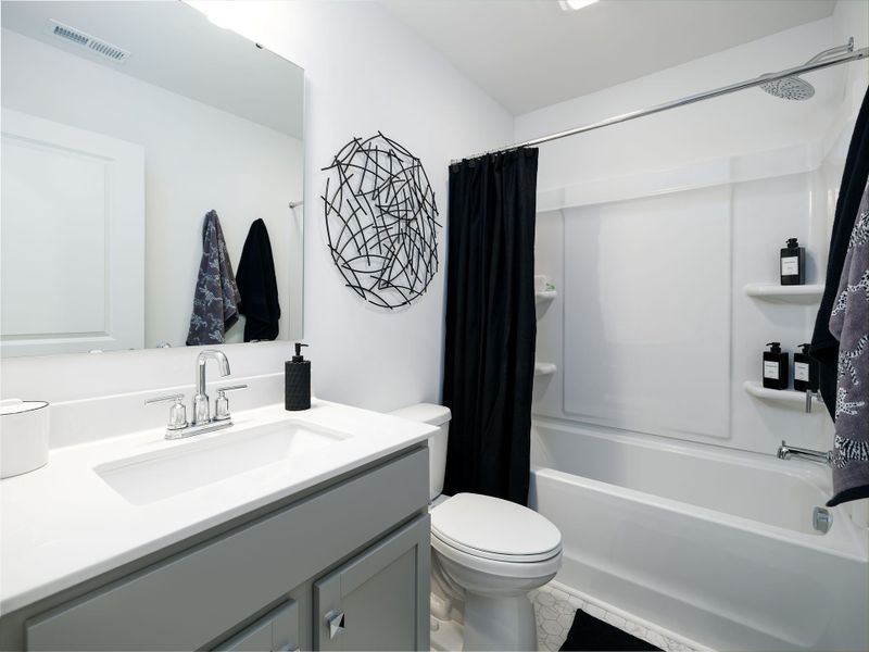Furnished interior view inside a new home in Village at Reedy Creek Townhomes, Charlotte (Image 23).
