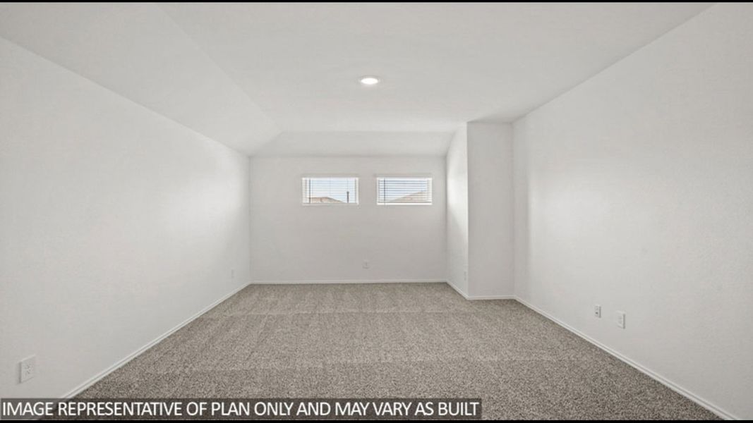 Representative unfurnished interior of a home built from the Midland by D.R. Horton in Sunterra, Katy (Image 22).
