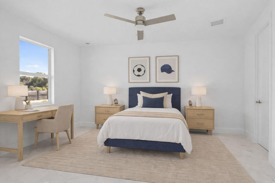 Furnished interior view inside a new home in , Loxahatchee (Image 13).