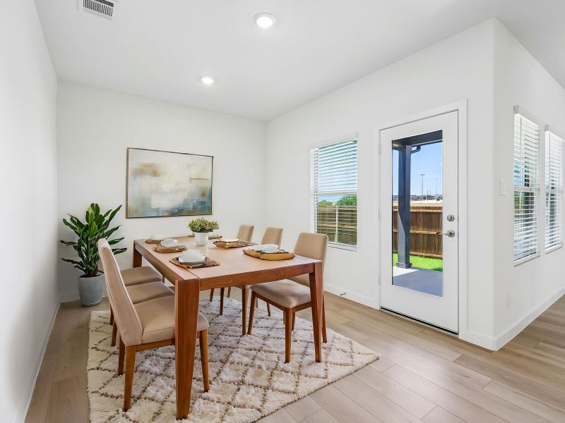 Furnished interior view inside a new home in Cibolo Hills West - Spring Series, Fort Worth (Image 6).
