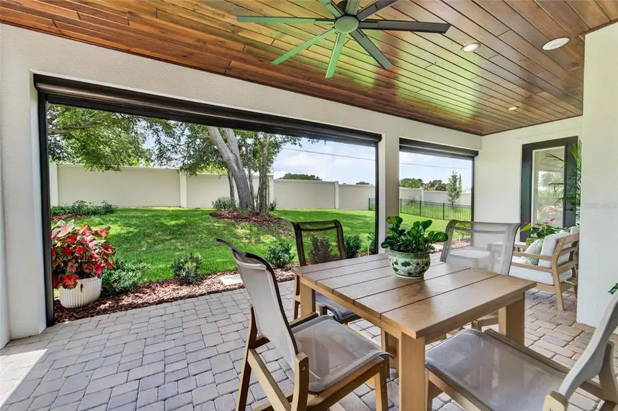 Exterior details and patio area of a home in , Lakeland (Image 4). Exterior details and patio area of a home in , Lakeland (Image 4).