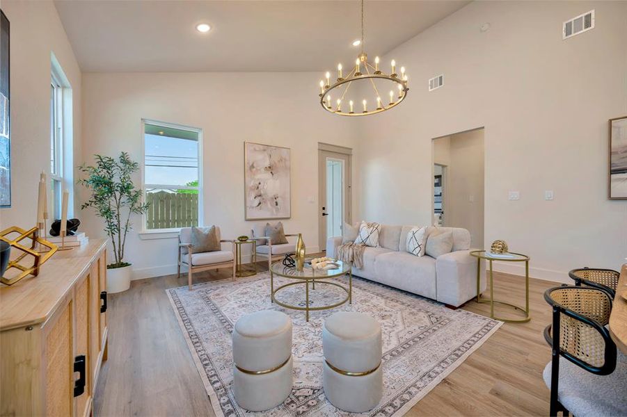 Furnished interior view inside a new home in , Fort Worth (Image 17).
