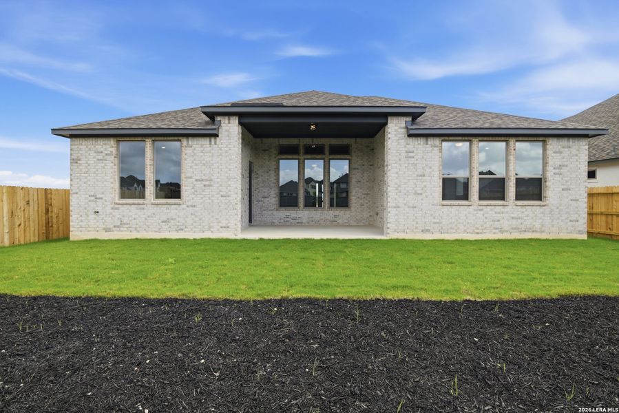 Exterior details and patio area of a home in Legacy at Lake Dunlap, New Braunfels (Image 4).