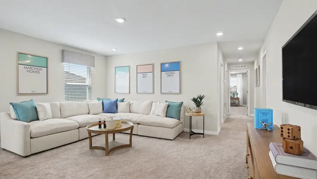 Furnished interior view inside a new home in Malabar Springs, Palm Bay (Image 17).