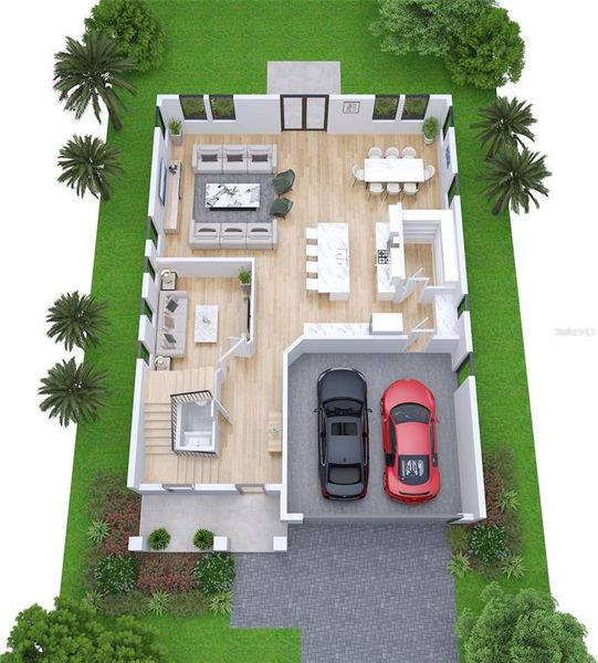 2D floor plan layout of this home in , Tampa, FL (Image 3).