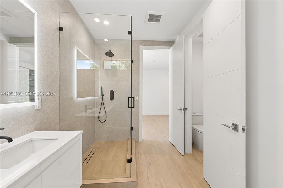 Furnished interior view inside a new home in , Miami (Image 35).
