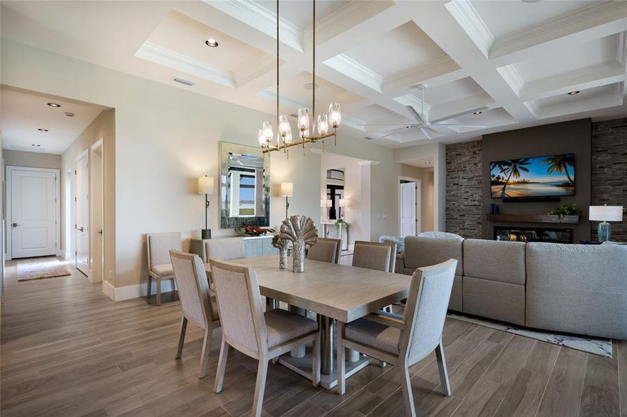 Furnished interior view inside a new home in , Palmetto (Image 12).