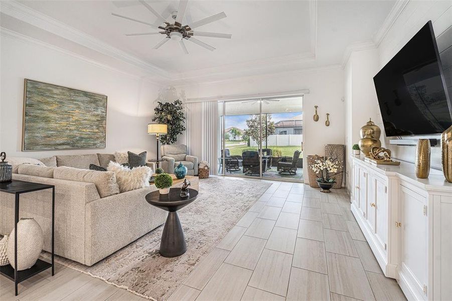 Furnished interior view inside a new home in , Wimauma (Image 24).