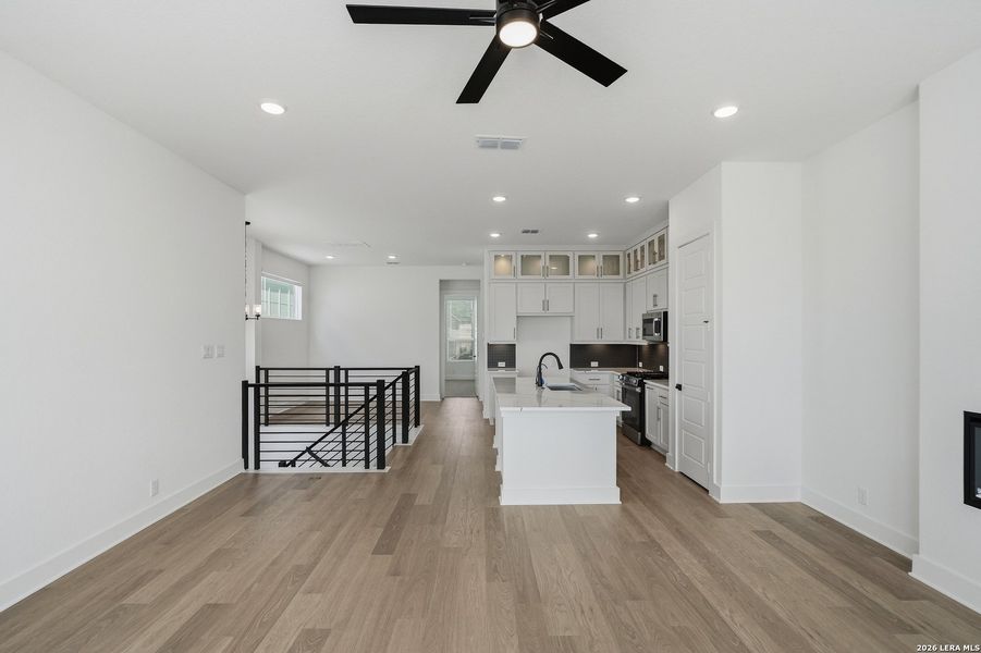 Furnished interior view inside a new home in Centero at Stone Oak, San Antonio (Image 18). Furnished interior view inside a new home in Centero at Stone Oak, San Antonio (Image 18).