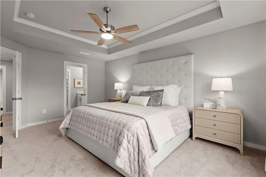 Furnished interior view inside a new home in One Riverside West, Atlanta (Image 38).