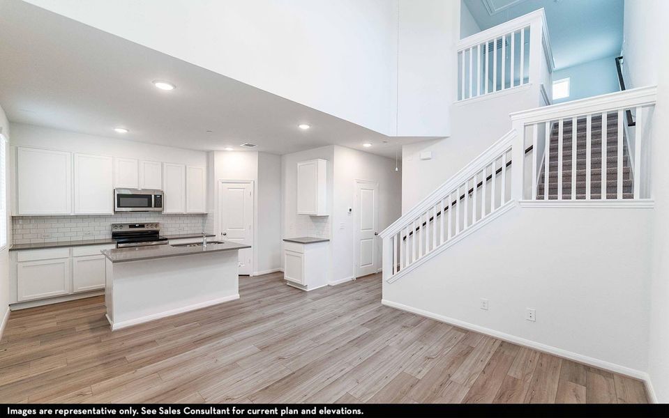Furnished interior view inside a new home in Municipal Drive Townhomes, Leander (Image 3).