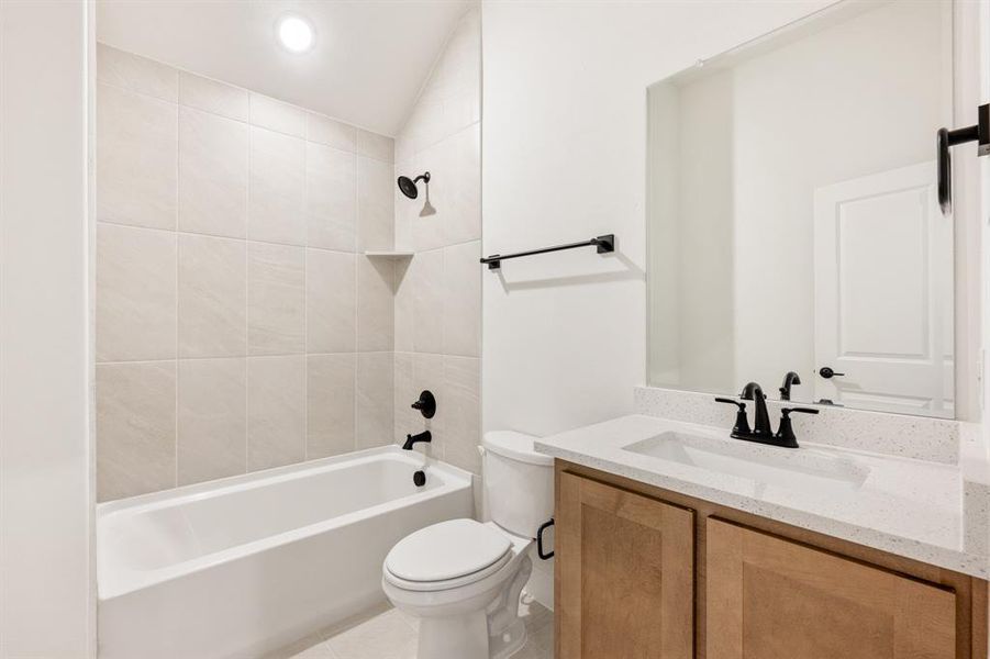 Furnished interior view inside a new home in Windsong Ranch Classic 61, Prosper (Image 12).