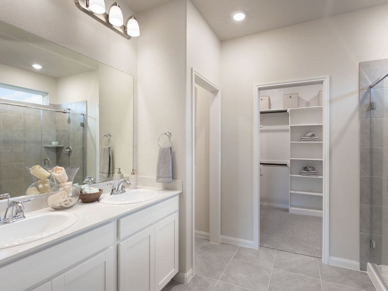 Furnished interior view inside a new home in Pine Lake Cove - Traditional Series, Montgomery (Image 8).